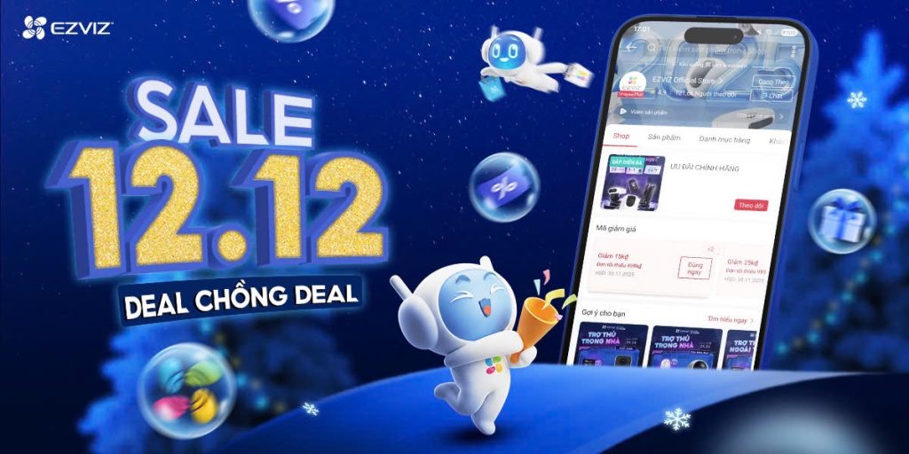 EZVIZ Mang Phép Màu Ngày Đôi 12.12 Đến Khắp Đông Nam Á, Lan Tỏa Phong Cách Sống Hiện Đại Cùng Những Ưu Đãi Độc Quyền Dành Cho Thiết Bị Nhà Thông Minh